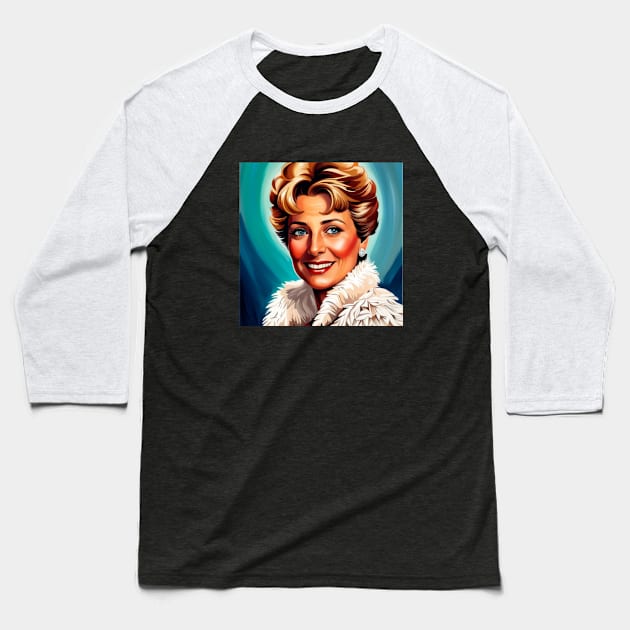 Blanche Devereaux Art - Golden Girls Baseball T-Shirt by taurusworld